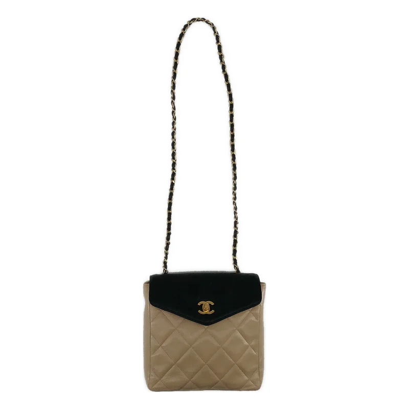 CHANEL / シャネル | ラムスキン マトラッセ チェーン バッグ |