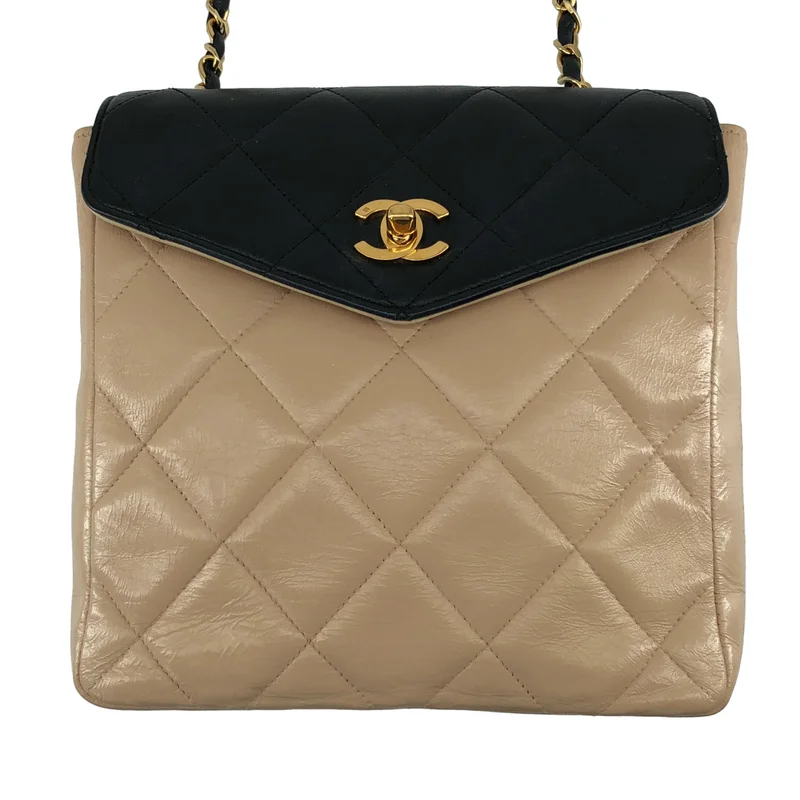 CHANEL / シャネル | ラムスキン マトラッセ チェーン バッグ |
