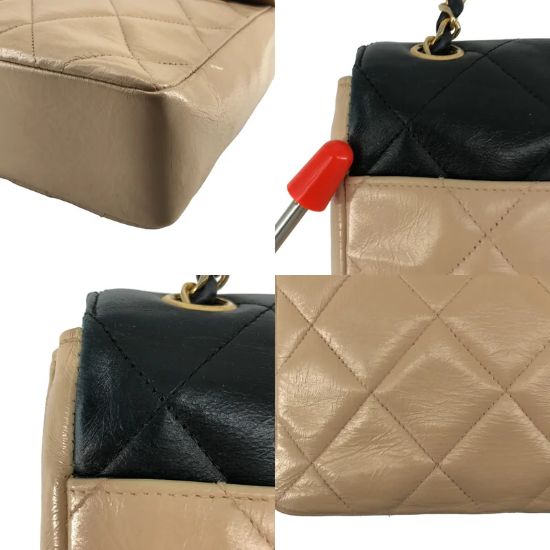 CHANEL / シャネル | ラムスキン マトラッセ チェーン バッグ |