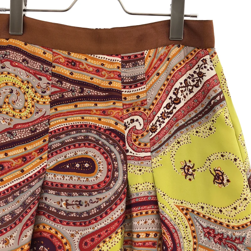 ETRO / エトロ | シルク ペイズリー サテンロングスカート | 42 | レディース