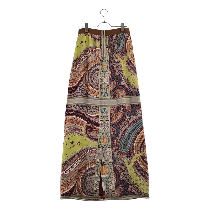 ETRO / エトロ | シルク ペイズリー サテンロングスカート | 42 | レディース