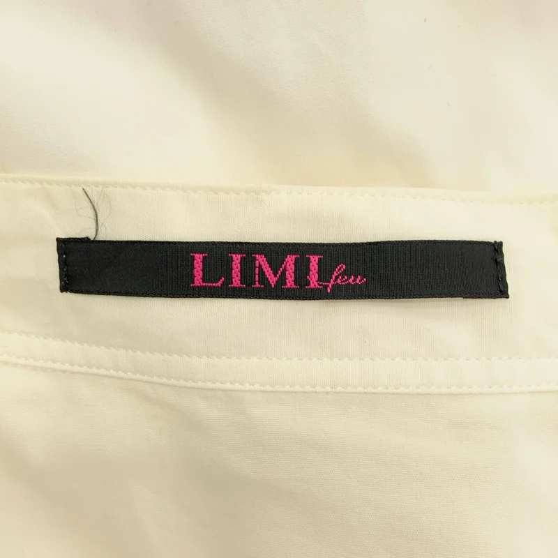 LIMI feu / リミフゥ | ネクタイ バンドカラー ロングシャツ | S | レディース
