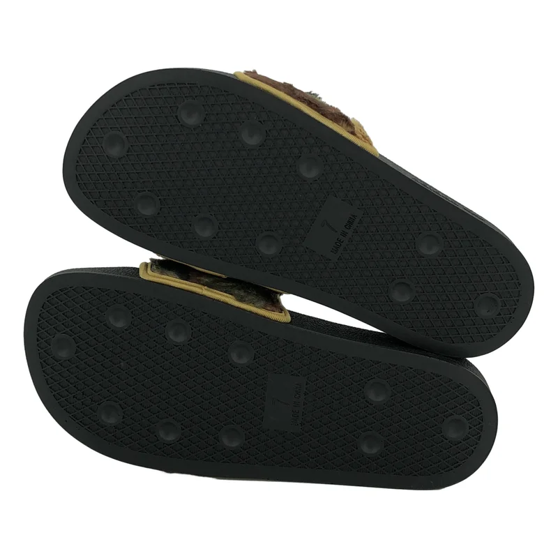 adidas / アディダス | × JEREMY SCOTTJS / ジェレミースコット / ADILETTE TEDDY / アディレッタ テディベア レザーサンダル | 25.5 | メンズ