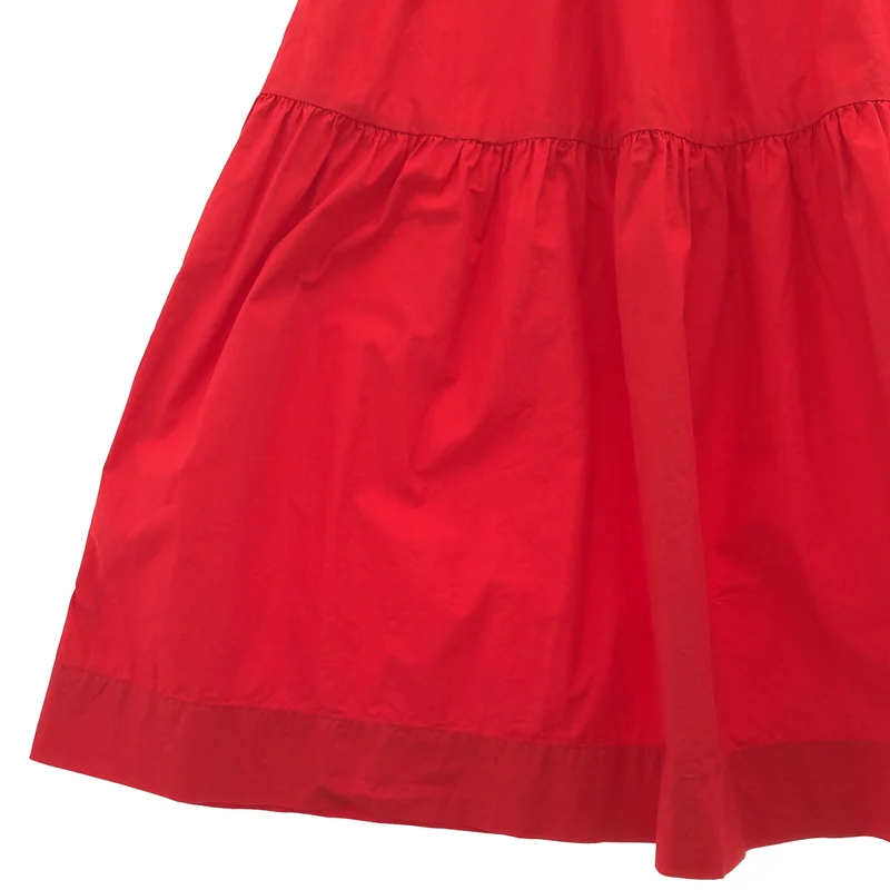 Ganni / ガニー | COTTON POPLIN LONG SMOCK DRESS オフショルダー スモックワンピース | 34 | レディース