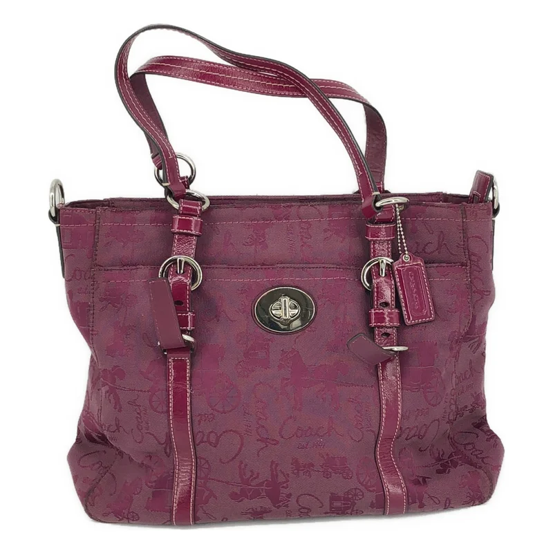 COACH / コーチ | キャンバス 馬車 ターンロック ショルダーバッグ |