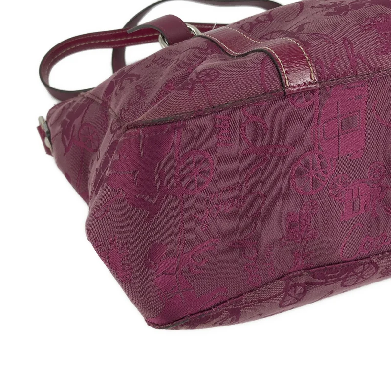 COACH / コーチ | キャンバス 馬車 ターンロック ショルダーバッグ |
