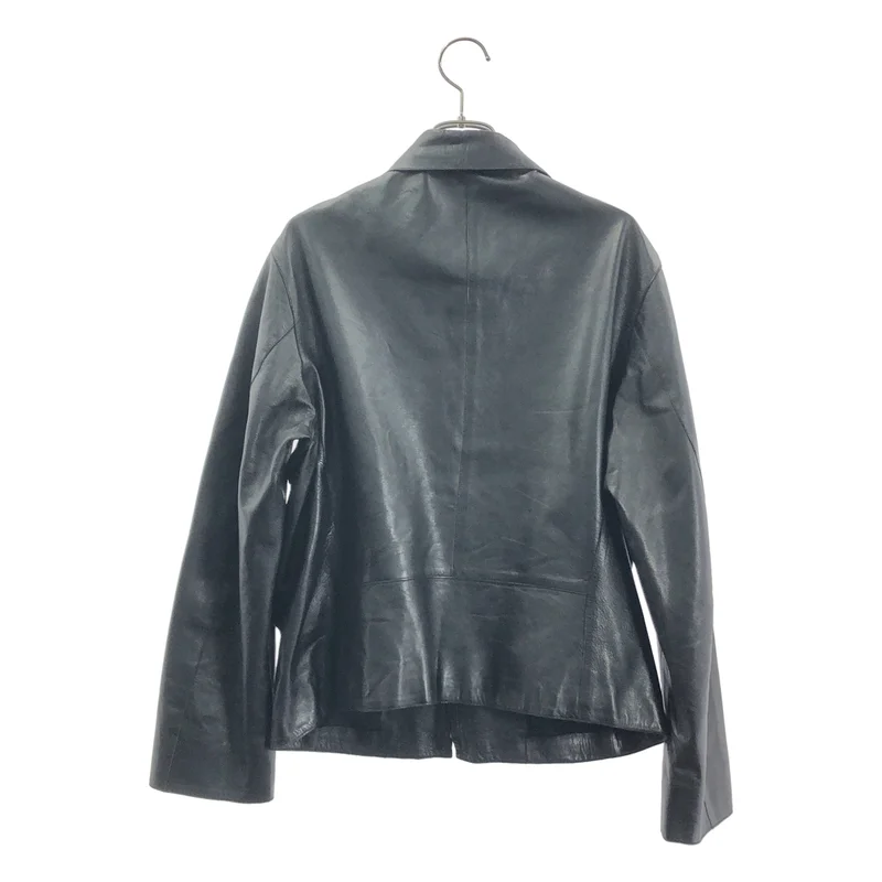 JIL SANDER / ジルサンダー | ラムレザー シングルジャケット | 38 | レディース