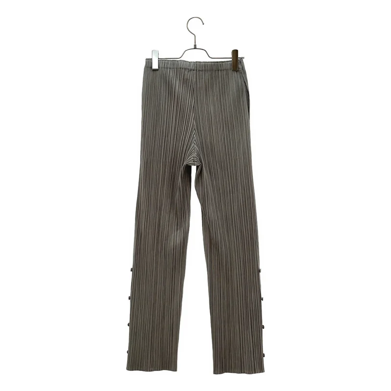 PLEATS PLEASE ISSEY MIYAKE / プリーツプリーズイッセイミヤケ | プリーツ サイドボタン パンツ PP63-JF792 | 3 | レディース