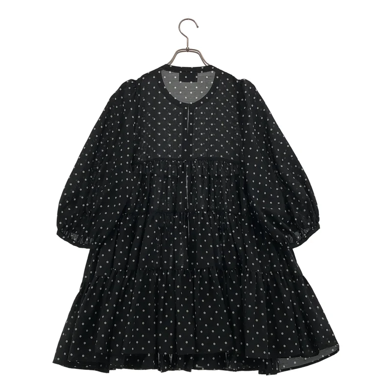 UNITED ARROWS / ユナイテッドアローズ | ドット ティアードチュニックブラウス | F | レディース