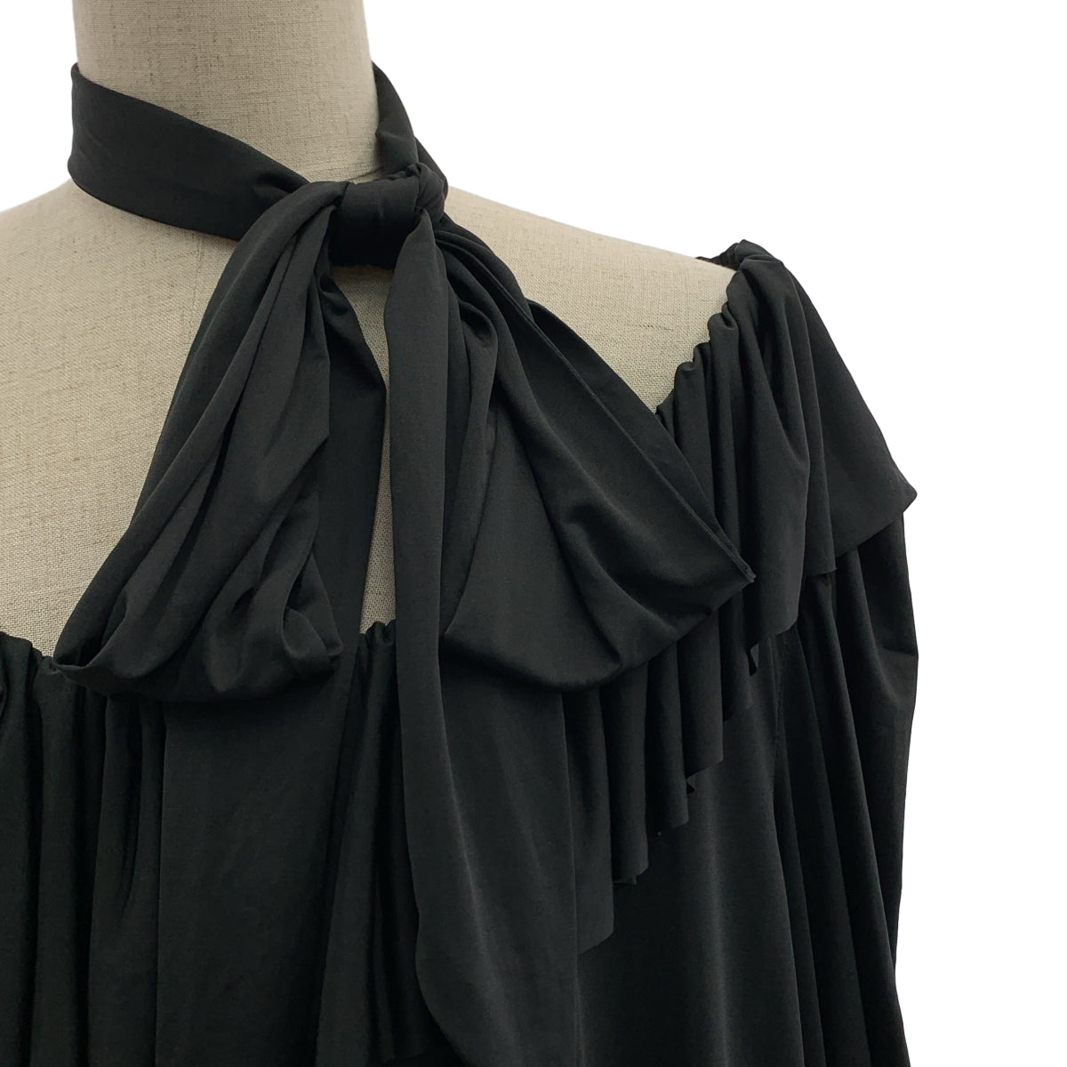 【美品】  DRIES VAN NOTEN / ドリスヴァンノッテン | 2023SS | ラッフルフリル ブラウス | 36 | ブラック | レディース DRIES VAN NOTEN / ドリスヴァンノッテン | 2023SS | ラッフルフリル
