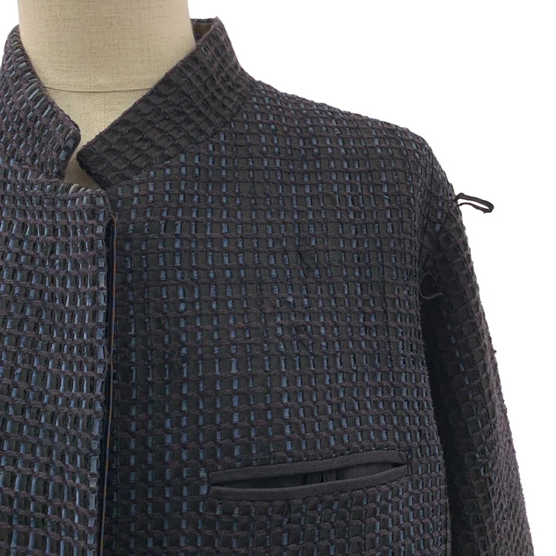 ISSEY MIYAKE PERMANENTE / イッセイミヤケペルマネンテ | 1997AW | バックアジャスター スタンドネック ジャケット / 総裏地 | 2 | レディース