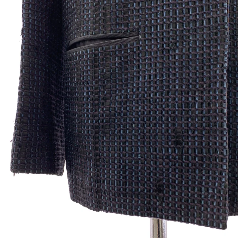 ISSEY MIYAKE PERMANENTE / イッセイミヤケペルマネンテ | 1997AW | バックアジャスター スタンドネック ジャケット / 総裏地 | 2 | レディース