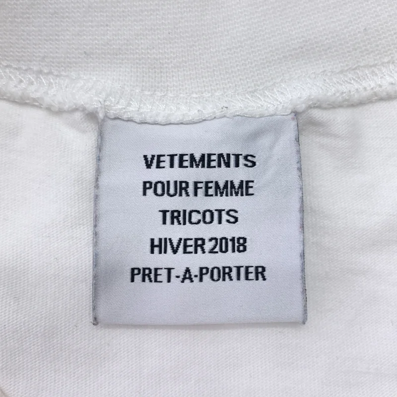 VETEMENTS / ヴェトモン | STAFF TEE / スタッフ 両面プリント ロゴ Tシャツ カットソー | M | メンズ