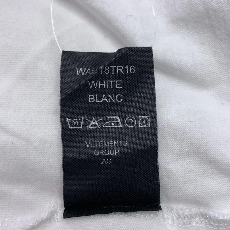 VETEMENTS / ヴェトモン | STAFF TEE / スタッフ 両面プリント ロゴ Tシャツ カットソー | M | メンズ