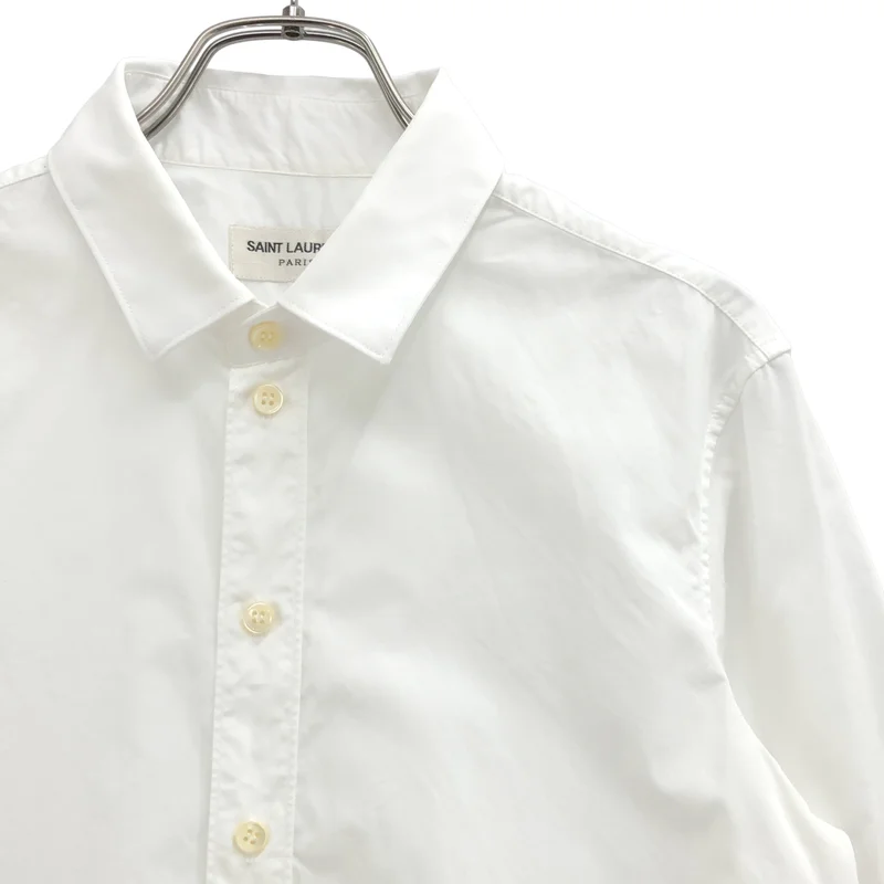 SAINT LAURENT PARIS / サンローランパリ | 2015SS | エディ期 コットン ロングスリーブシャツ | 40 | レディース