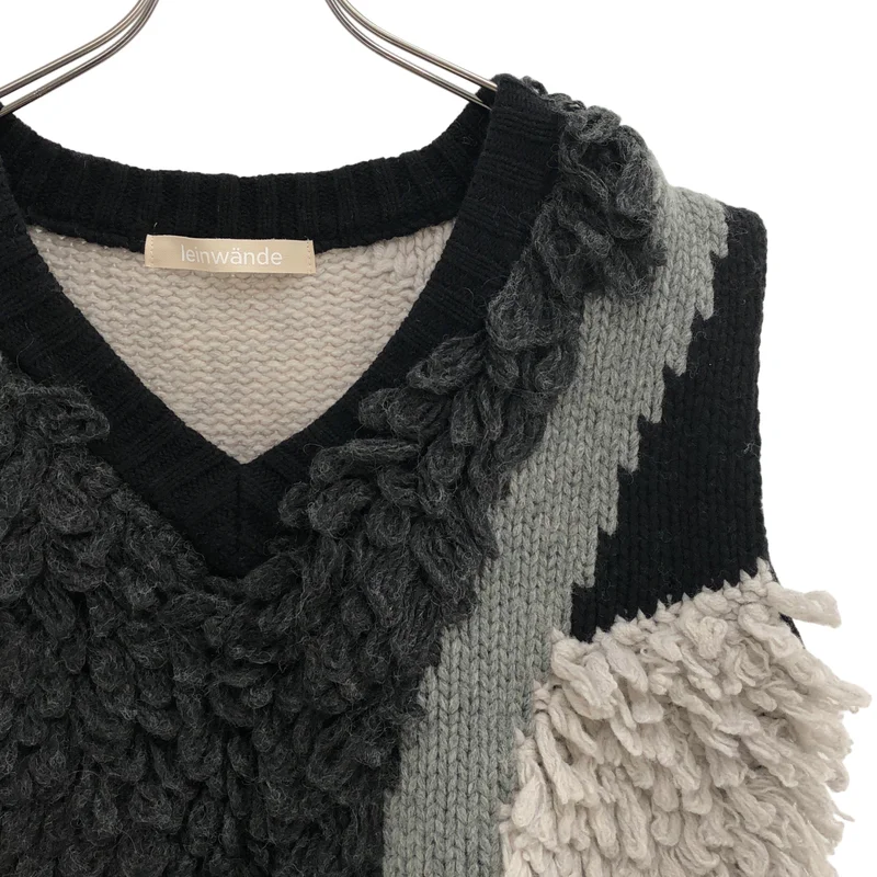 LEINWANDE / ラインヴァンド | Landscape Intarsia Knit Vest ニットベスト 0225030512 | F | レディース