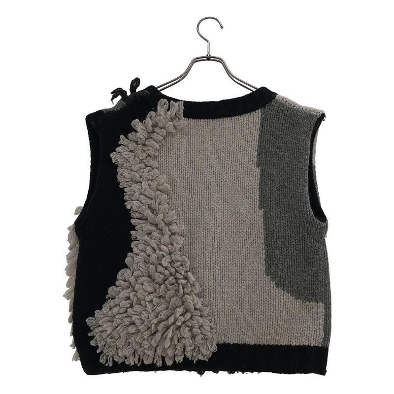 LEINWANDE / ラインヴァンド | Landscape Intarsia Knit Vest ニットベスト 0225030512 | F | レディース