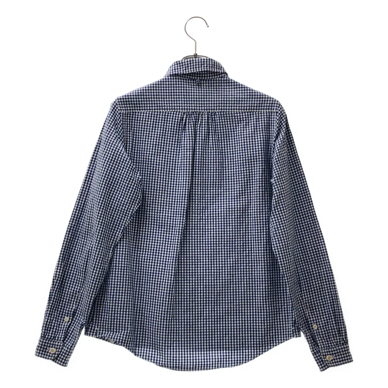 maillot / マイヨ | コットン リネン チェック ボタンダウンシャツ | 0 | レディース