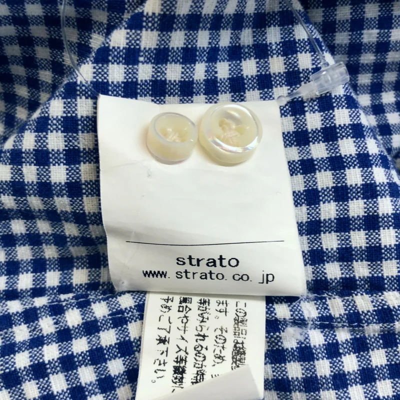 maillot / マイヨ | コットン リネン チェック ボタンダウンシャツ | 0 | レディース