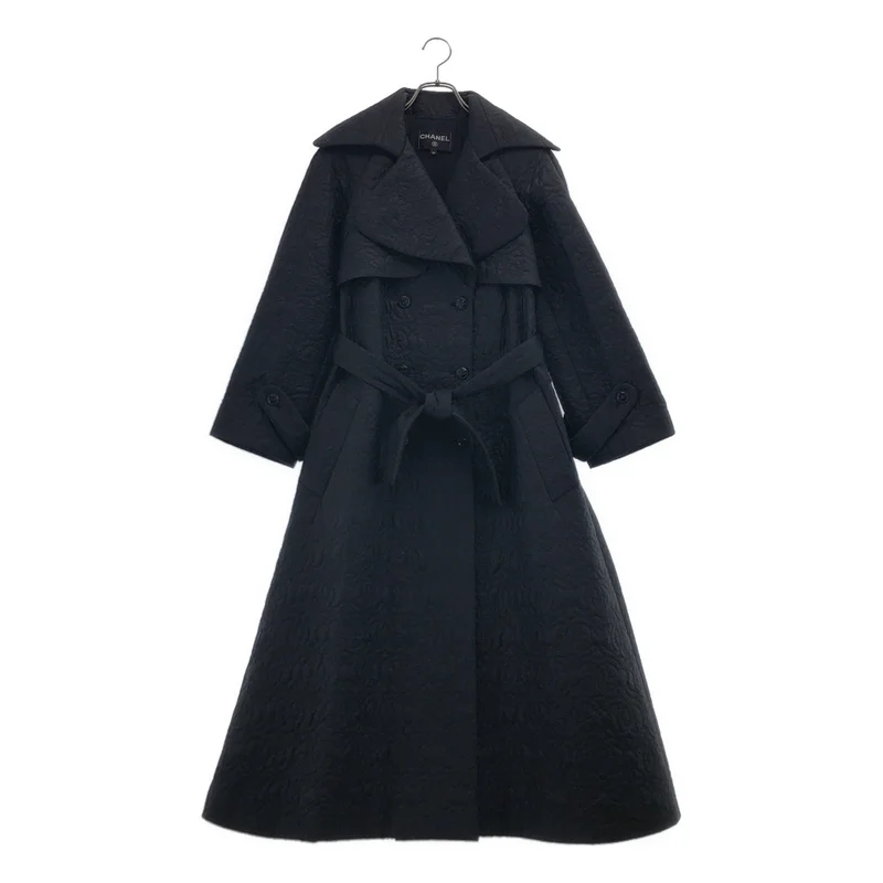 CHANEL / シャネル | ココマーク キルティング ロング トレンチコート | 34 | レディース