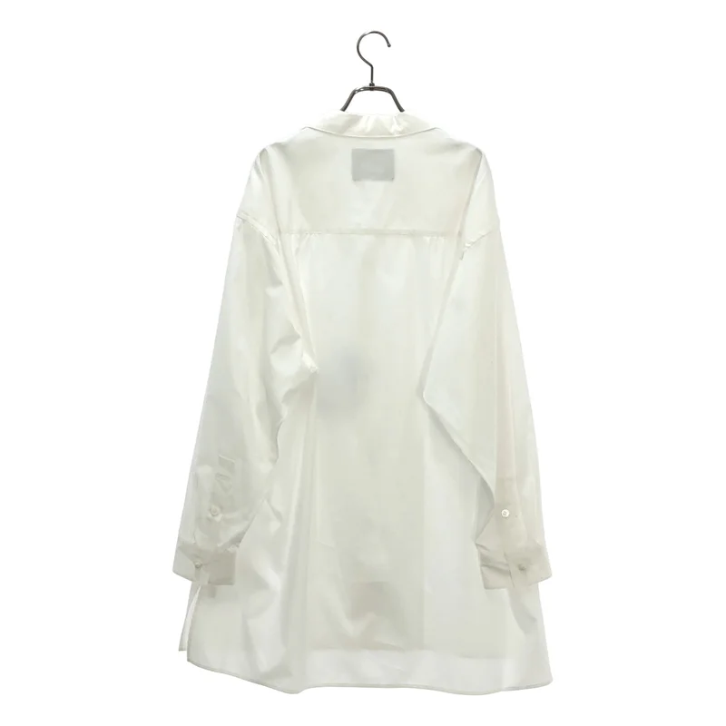 YOHJI YAMAMOTO / ヨウジヤマモト | 2024AW | 100/2 BROAD KNOT BUTTONS OPEN COLLAR SHIRT オープンカラーシャツ | 2 | メンズ