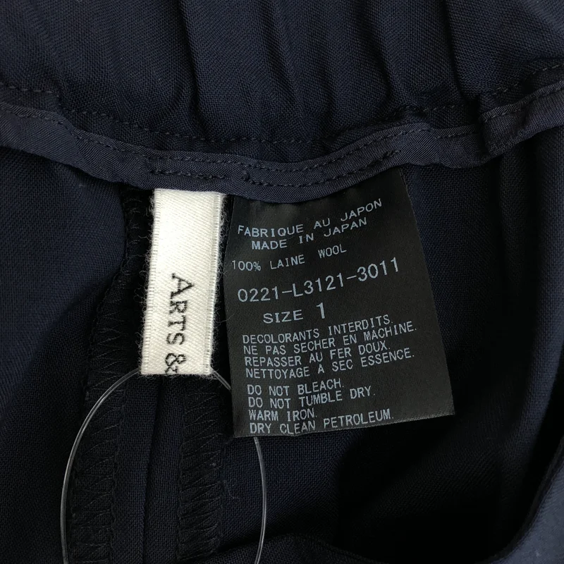ARTS&SCIENCE / アーツアンドサイエンス | トロピカルウール タック ワイドパンツ | 1 | レディース