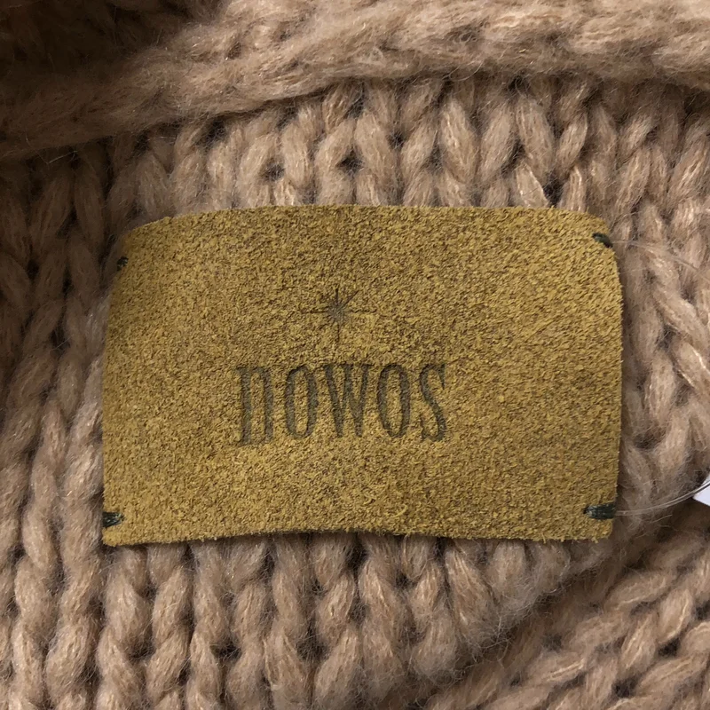 NOWOS / ノーウォス | コンチョボタン オーバーシルエット ニット カーディガン ガウン |