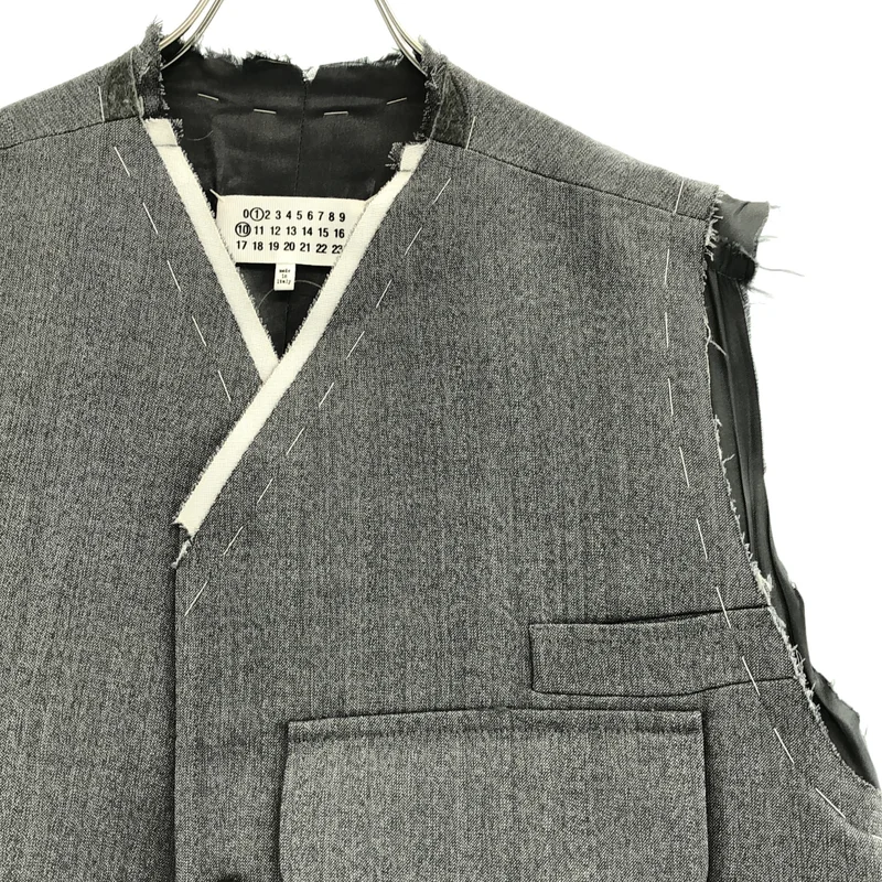 Maison Margiela / メゾンマルジェラ | 2025SS | Sleeveless Wool Jacket カーゴ ベスト | 46 | メンズ