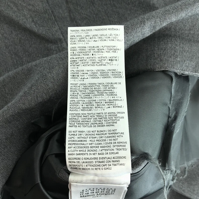 Maison Margiela / メゾンマルジェラ | 2025SS | Sleeveless Wool Jacket カーゴ ベスト | 46 | メンズ