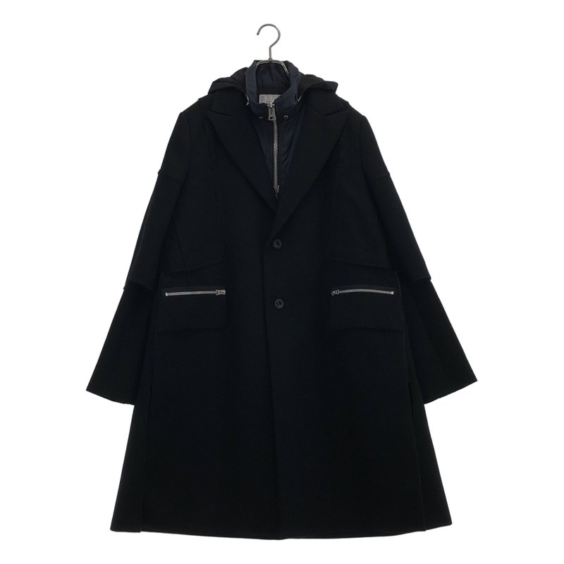 sacai / サカイ | Wool Melton Coat コート 21-02616M | 2 | メンズ