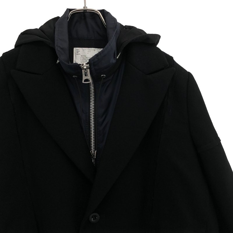 sacai / サカイ | Wool Melton Coat コート 21-02616M | 2 | メンズ