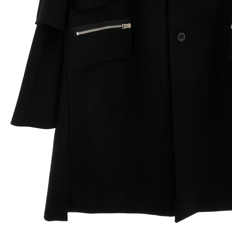 sacai / サカイ | Wool Melton Coat コート 21-02616M | 2 | メンズ