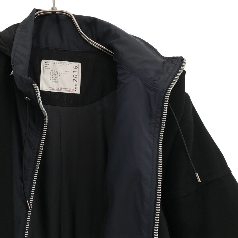 sacai / サカイ | Wool Melton Coat コート 21-02616M | 2 | メンズ