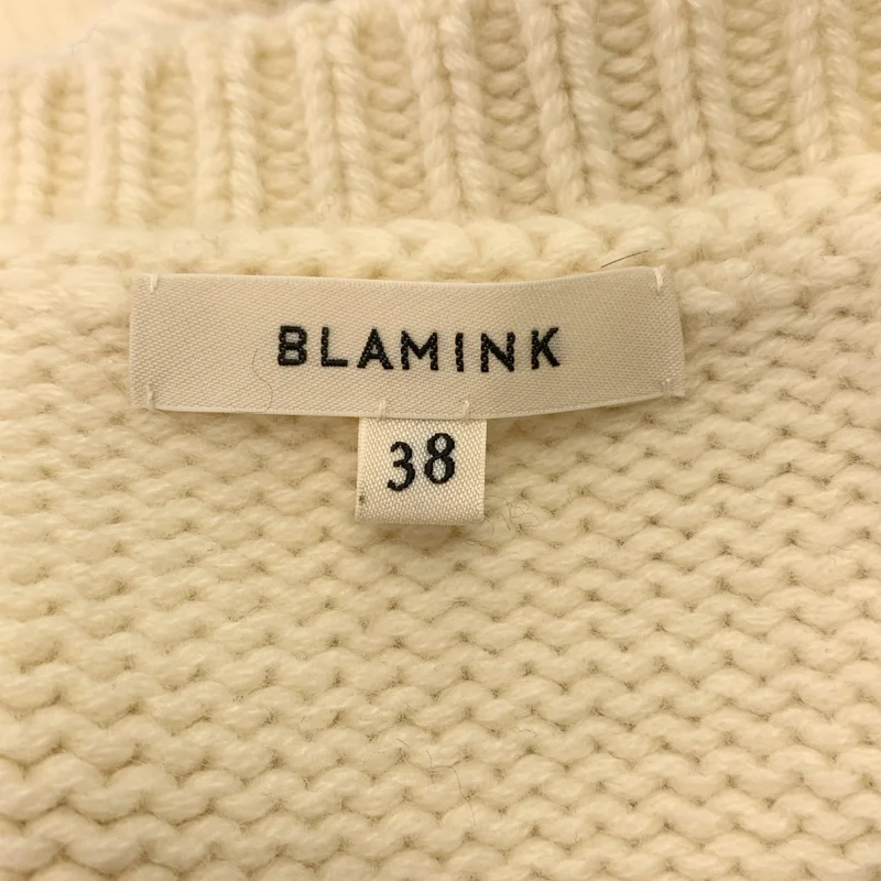 BLAMINK / ブラミンク | ウール カシミヤ 3G ニット ベスト ジレ | 38 | レディース