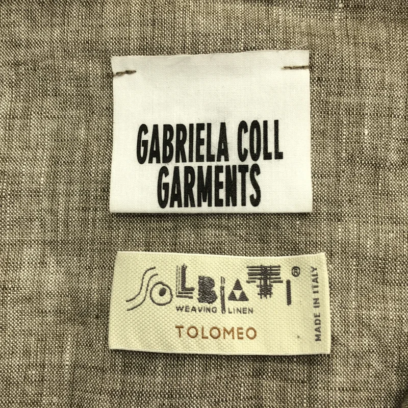 GABRIELA COLL GARMENTS / ガブリエラコールガーメンツ | 2025SS | NO.197 SOLBIATI LINEN SHIRT ソルビアティリネン オーバーサイズシャツ | 5 | メンズ
