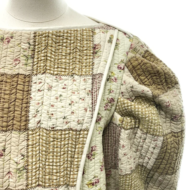 VINTAGE / ヴィンテージ古着 | nude vintage キルティング レースアップ トップス |