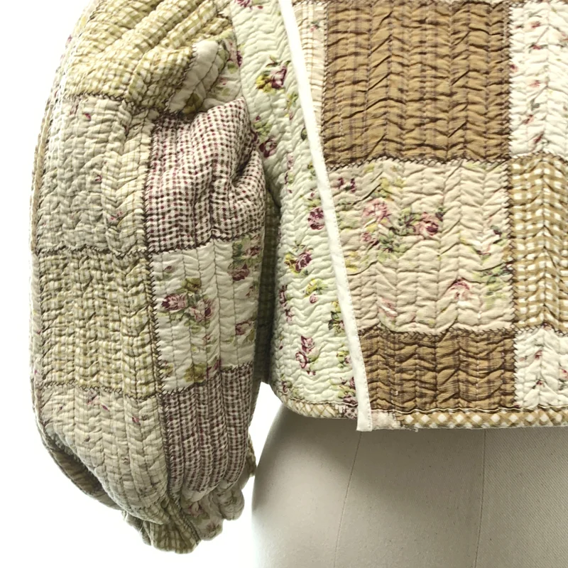 VINTAGE / ヴィンテージ古着 | nude vintage キルティング レースアップ トップス |