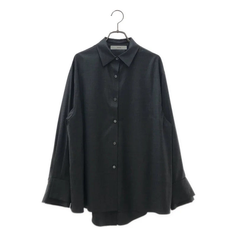 deres / デレス | Mariela double layered shirt jacket ダブルレイヤード シャツジャケット | F | レディース