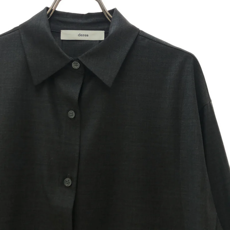 deres / デレス | Mariela double layered shirt jacket ダブルレイヤード シャツジャケット | F | レディース