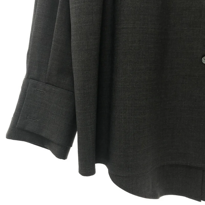 deres / デレス | Mariela double layered shirt jacket ダブルレイヤード シャツジャケット | F | レディース