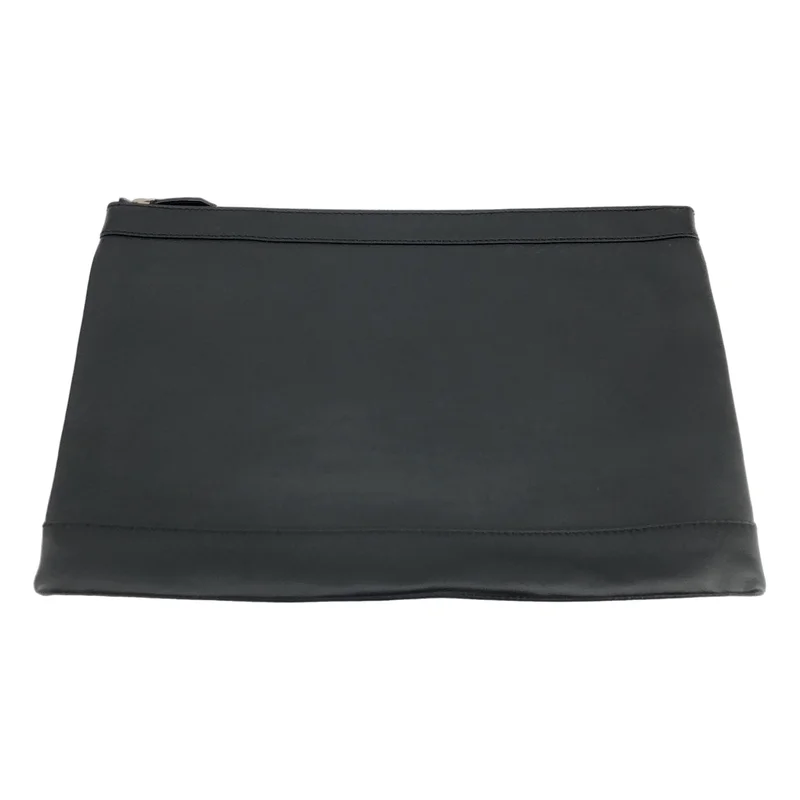 BALENCIAGA / バレンシアガ | レザー パンチングロゴ クラッチバッグ |