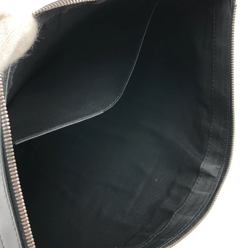 BALENCIAGA / バレンシアガ | レザー パンチングロゴ クラッチバッグ |