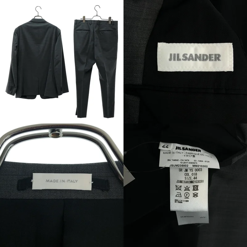 JIL SANDER / ジルサンダー | TAILOR MADE セットアップ / ウール 2B テーラードジャケット / スラックス JSUM235802 | 44 | メンズ