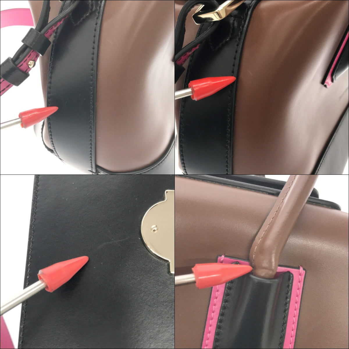 美品】 EMPORIO ARMANI / エンポリオアルマーニ | レザー ミニボストン
