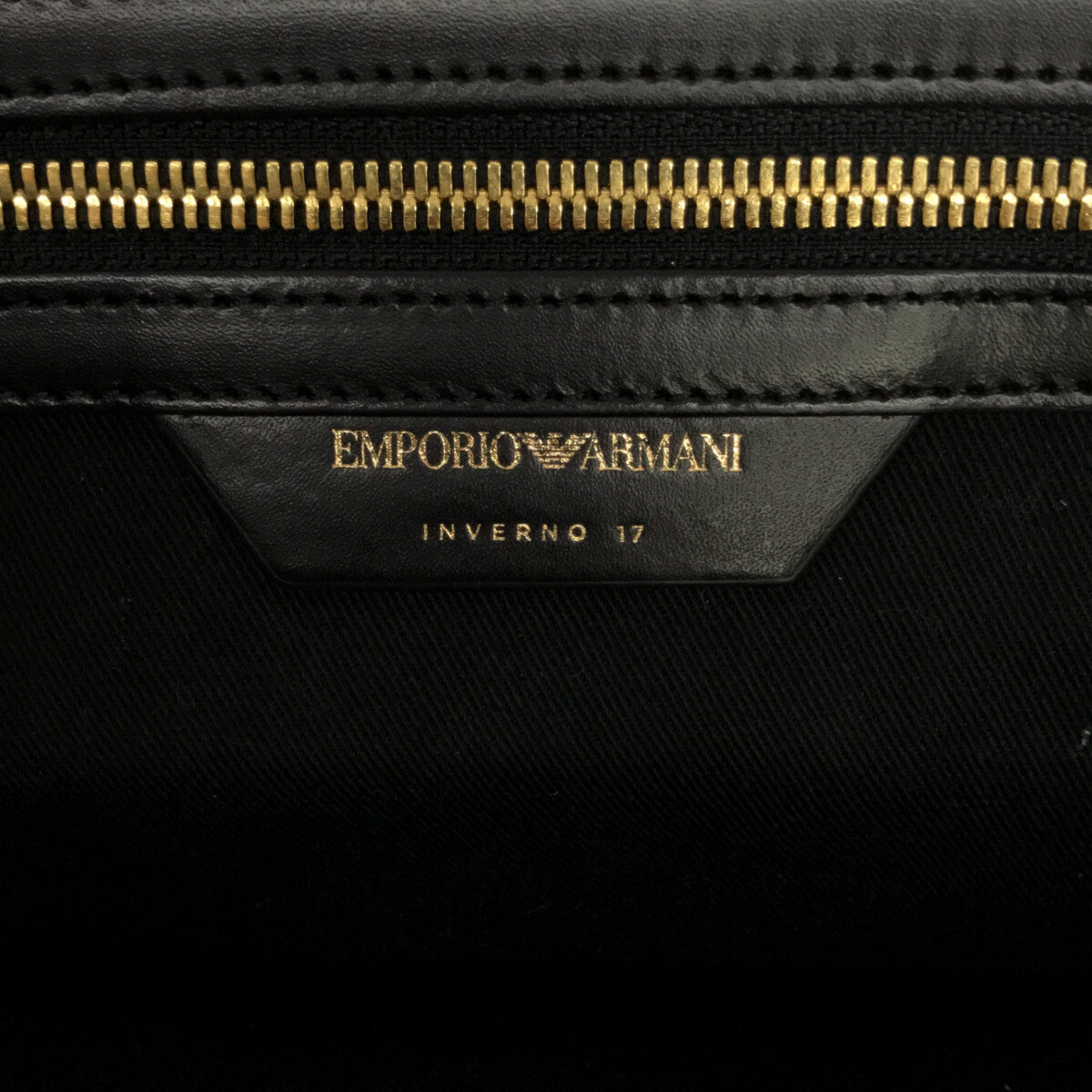美品】 EMPORIO ARMANI / エンポリオアルマーニ | レザー ミニボストン