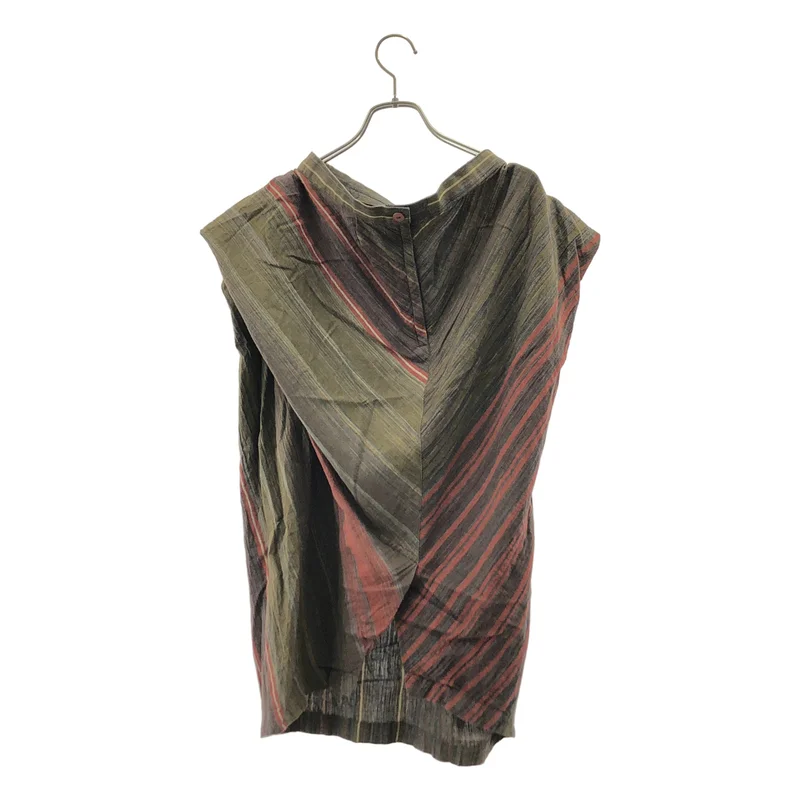 ISSEY MIYAKE / イッセイミヤケ | 筆タグ / コットン リネン スリット スカート | 9 | レディース