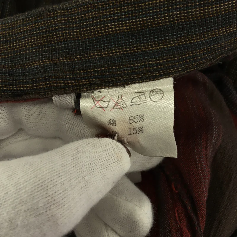 ISSEY MIYAKE / イッセイミヤケ | 筆タグ / コットン リネン スリット スカート | 9 | レディース