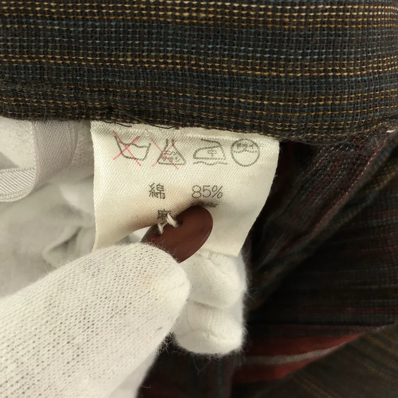 ISSEY MIYAKE / イッセイミヤケ | 筆タグ / コットン リネン スリット スカート | 9 | レディース