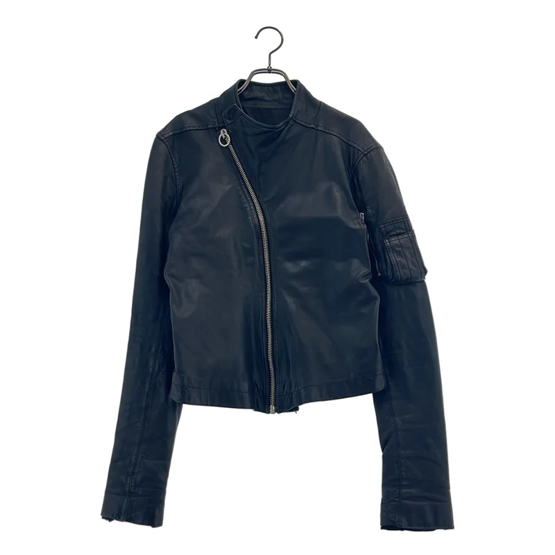 Rick Owens / リックオウエンス | Globa Back Zip Riders Jacket レザー バックジップ ライダースジャケット | S | メンズ