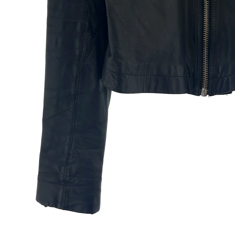 Rick Owens / リックオウエンス | Globa Back Zip Riders Jacket レザー バックジップ ライダースジャケット | S | メンズ